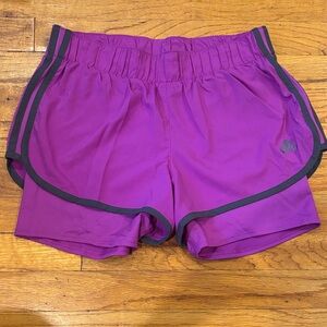 adidas Women's Vibrant Purple Athletic Shorts